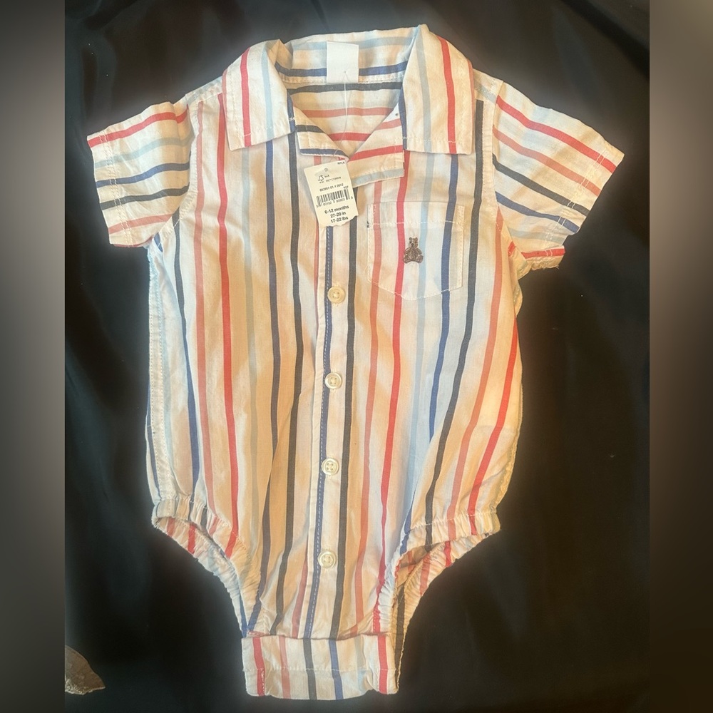 NWT Baby Gap Oxford Bodysuit Size 6-12 Months